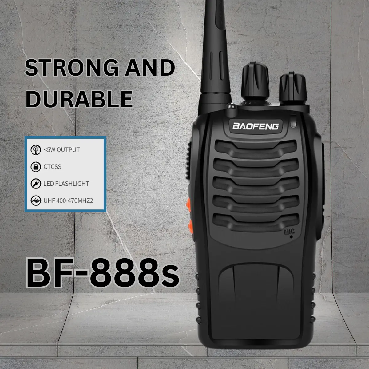 BAOFENG BF-888S licensed Walkie Talkie (Pack of 3)