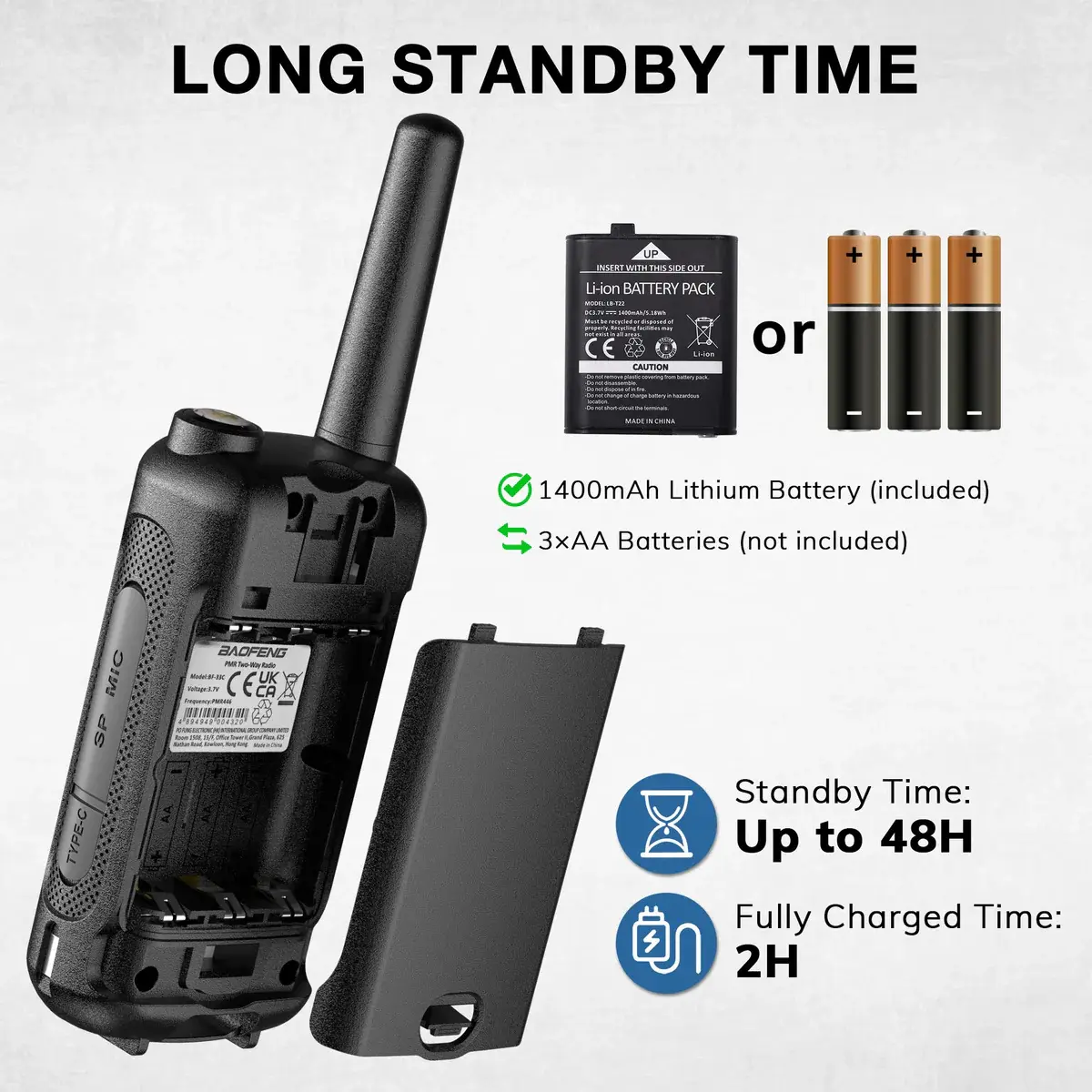 Baofeng BF-33C (Pack of 1, Black)
