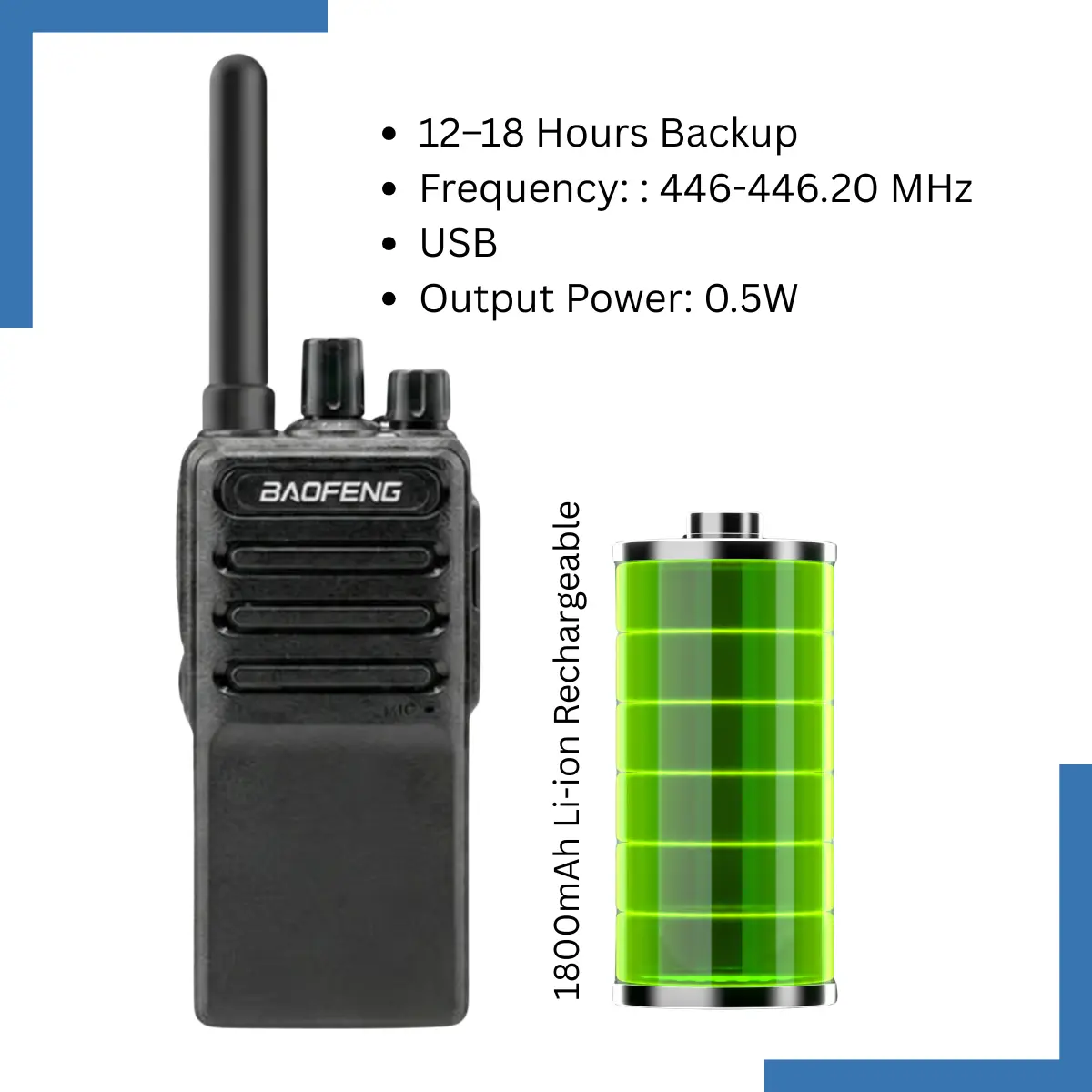 Baofeng BF-C2 (Pack of 3)