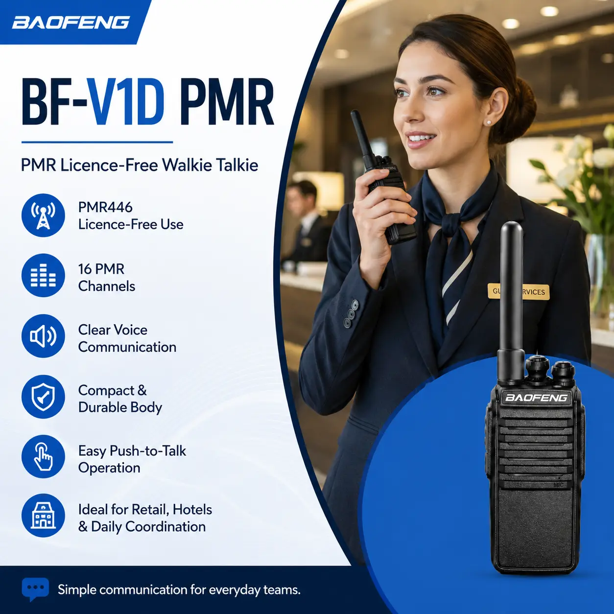BAOFENG BF-V1D (Pack of 3)