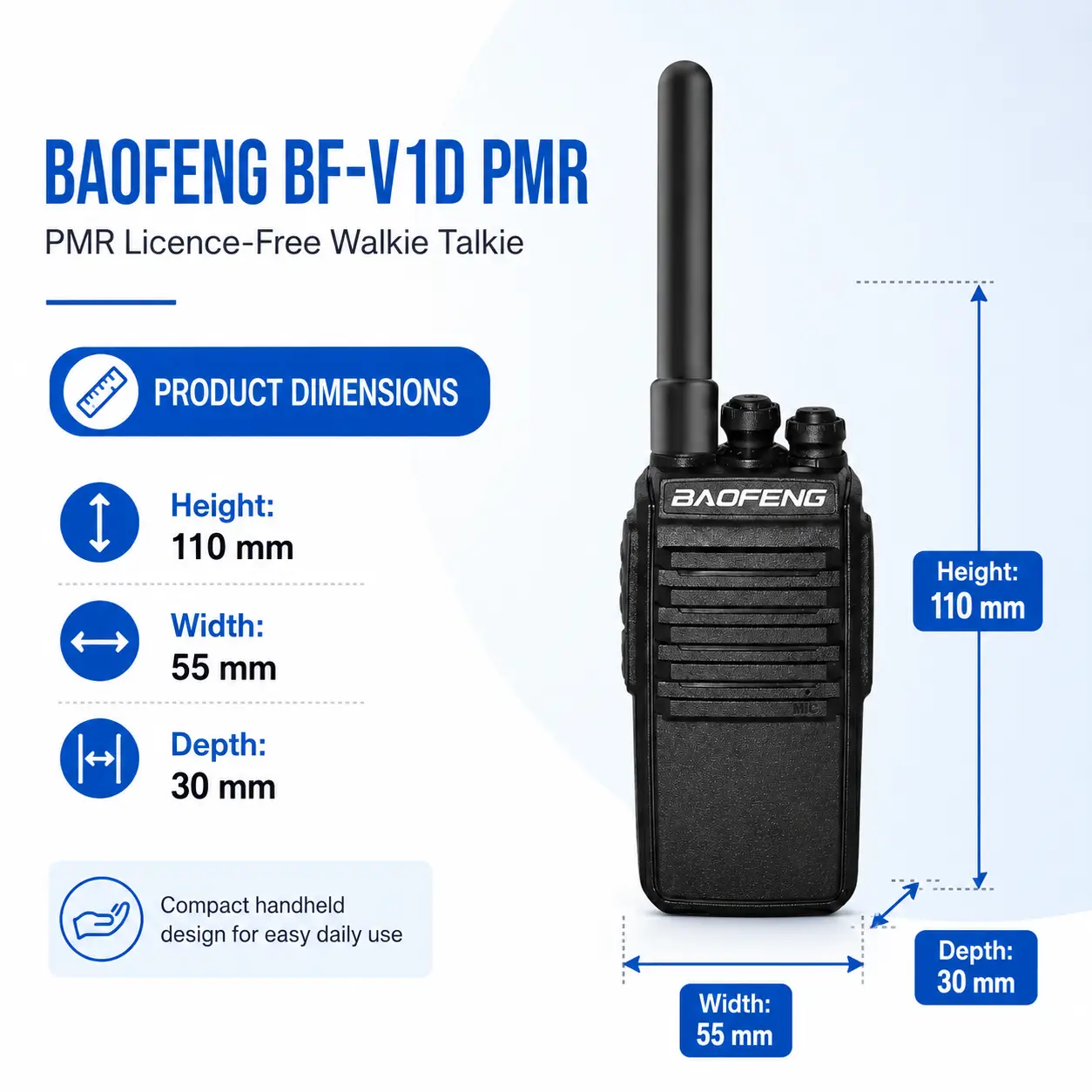 BAOFENG BF-V1D (Pack of 3)