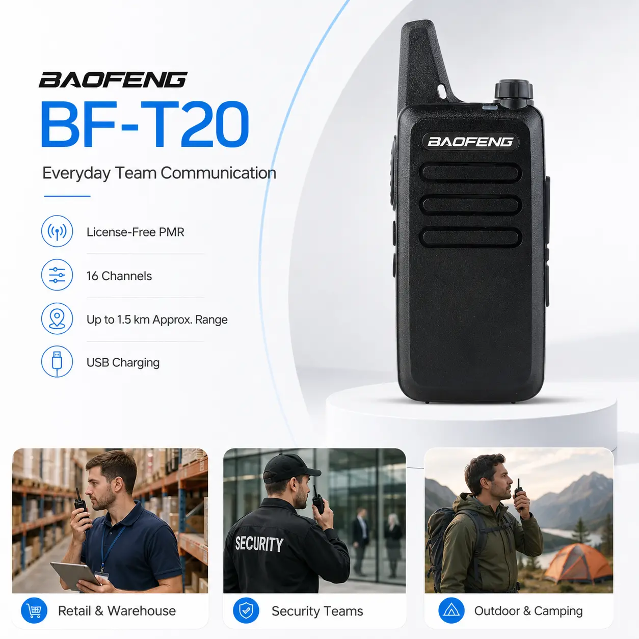 Baofeng BF-T20 (pack of 3)