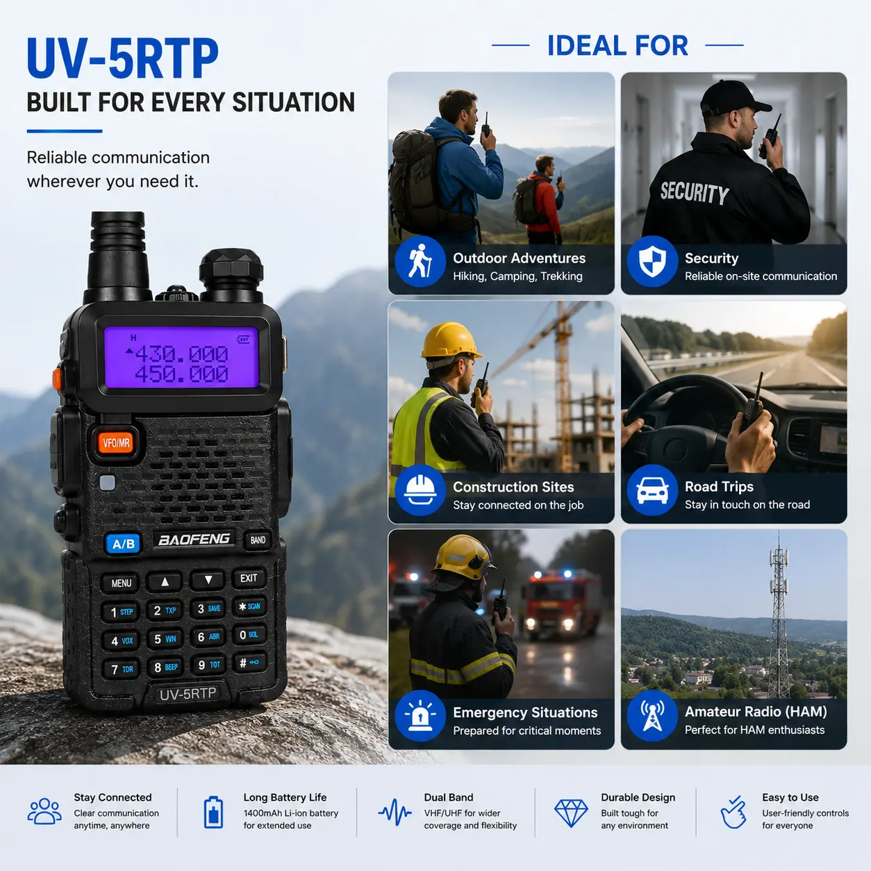 Baofeng UV-5RTP (pack of 2)