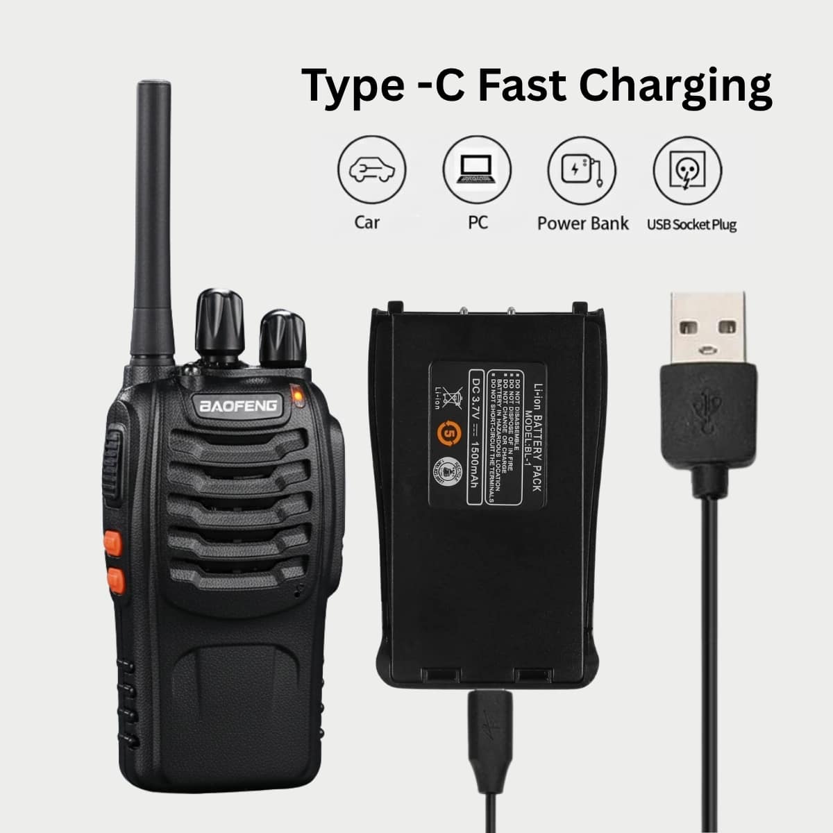 BF-888S C-Type (Pack of 1) | Baofeng | Baofeng
