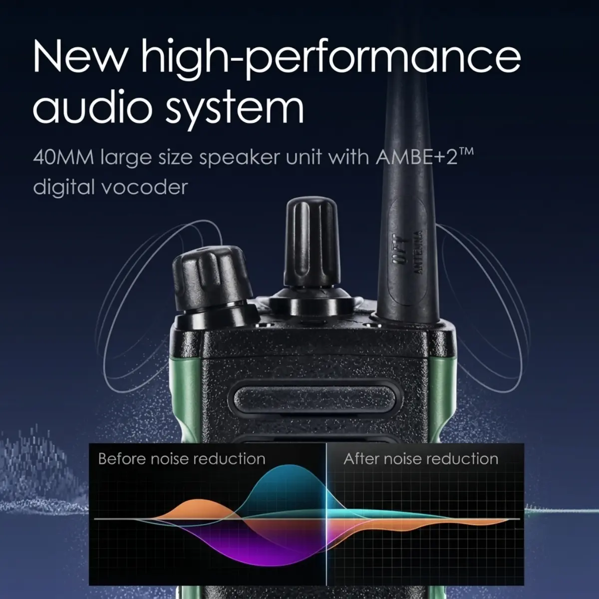 Baofeng DM-32 DMR Radio | High-Power Dual Band Digital Handheld (Pack of 4)