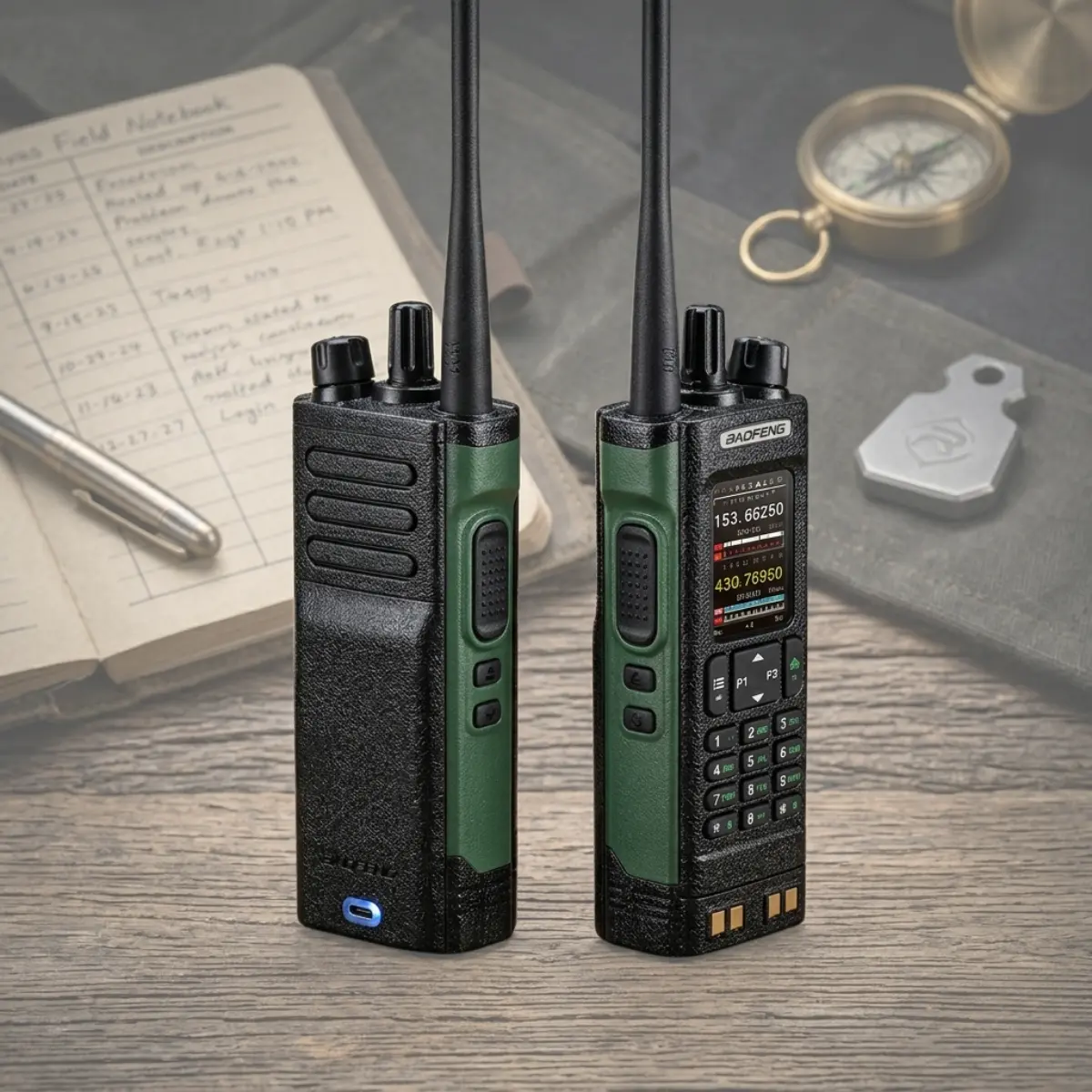 Baofeng DM-32 DMR Radio | High-Power Dual Band Digital Handheld (Pack of 4)