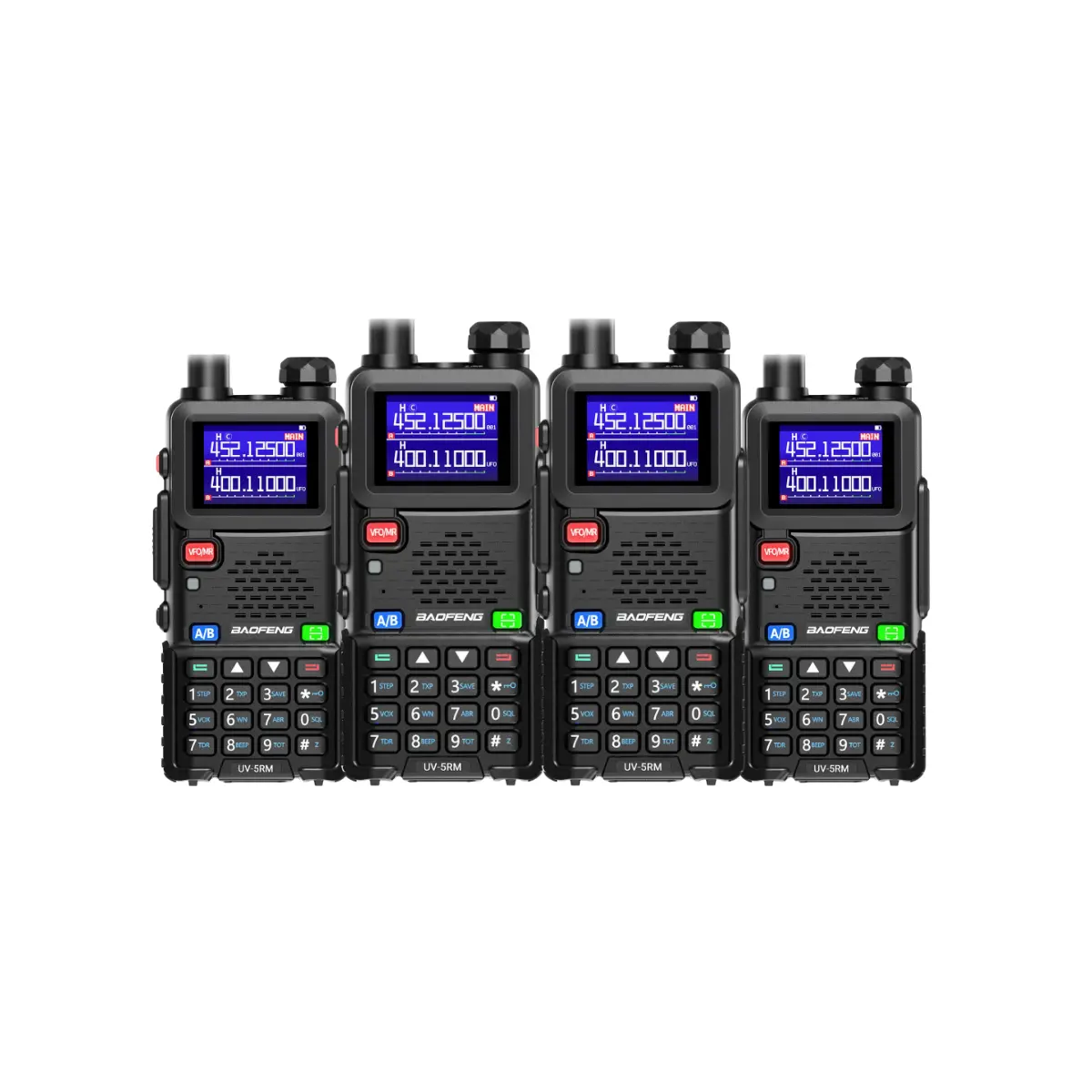 BAOFENG UV-5RM Multi-Band Two-Way Radio (Pack of 4) | Baofeng