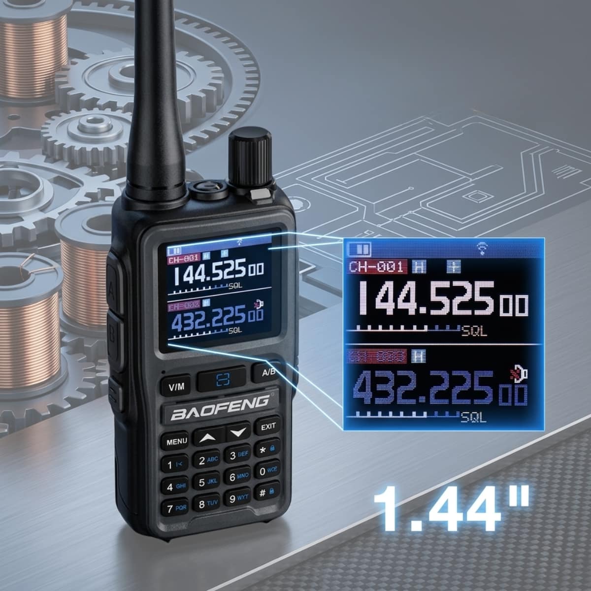 BAOFENG UV-5R Mini Walkie Talkie (Pack of 1)