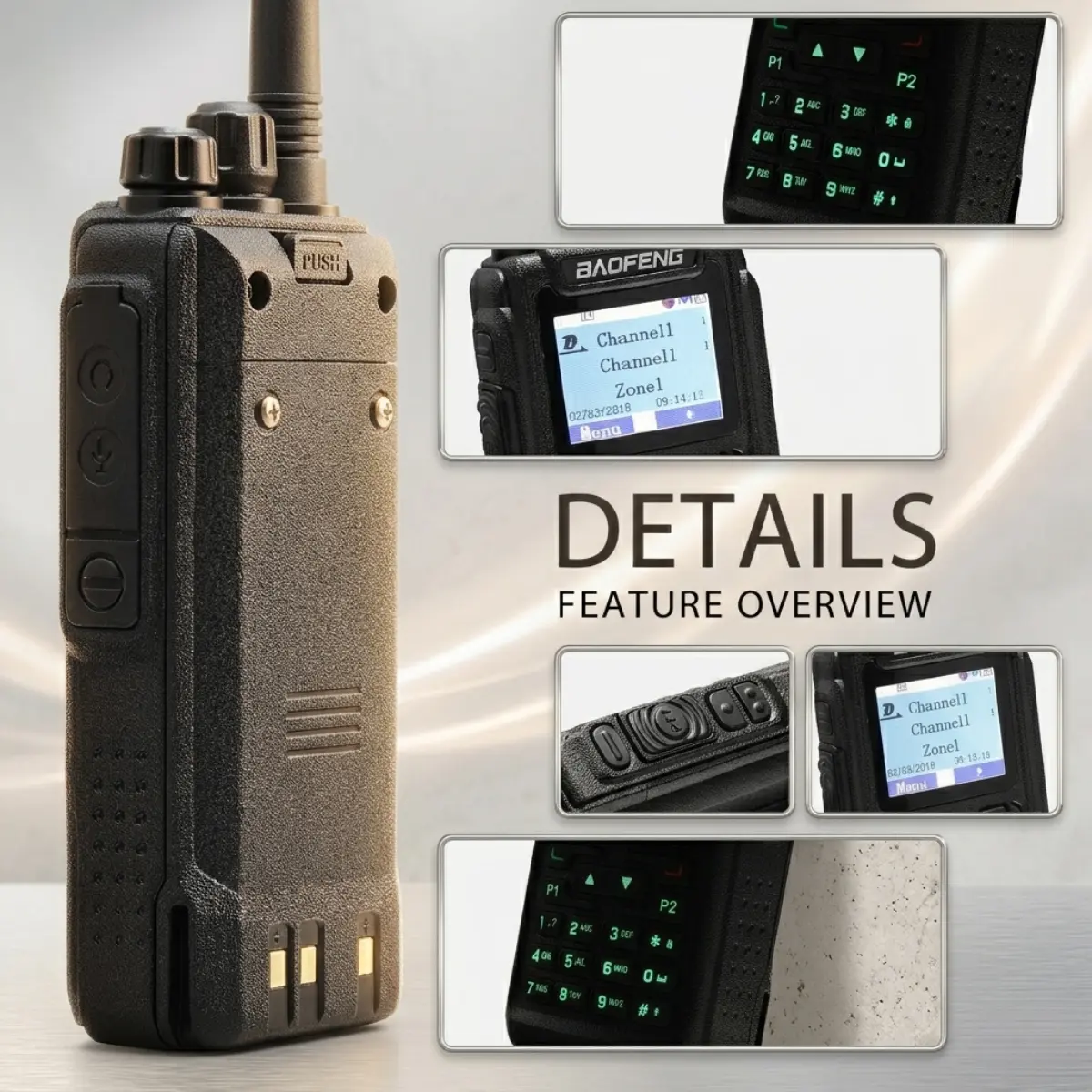 Baofeng DM-1701 Dual Band DMR Radio | Analog & Digital Handheld Transceiver (Pack of 2)