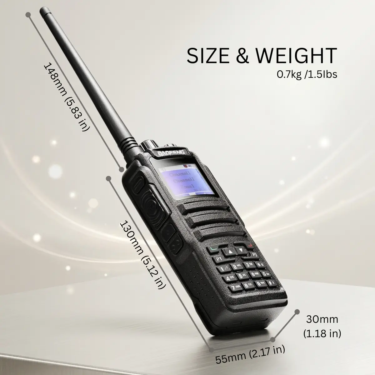 Baofeng DM-1701 Dual Band DMR Radio | Analog & Digital Handheld Transceiver (Pack of 2)