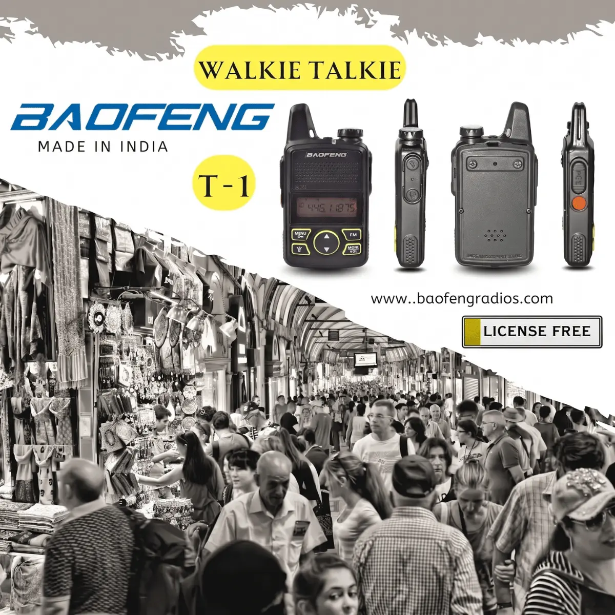 Baofeng T-1 (pack of 3)