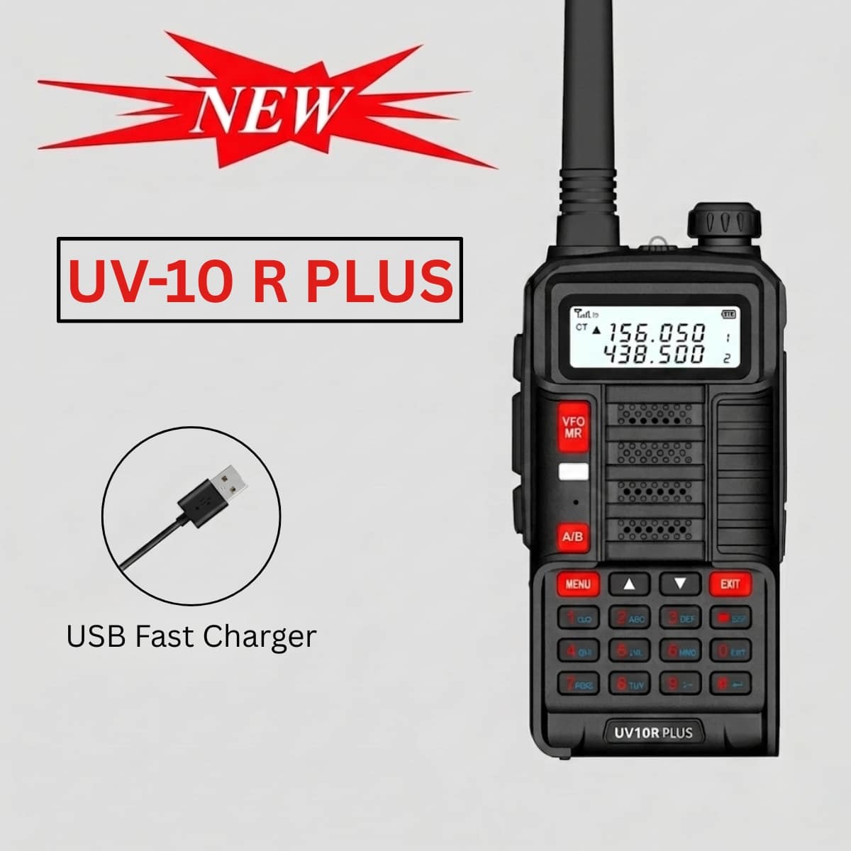 BAOFENG UV-10R PLUS (Pack of 1)