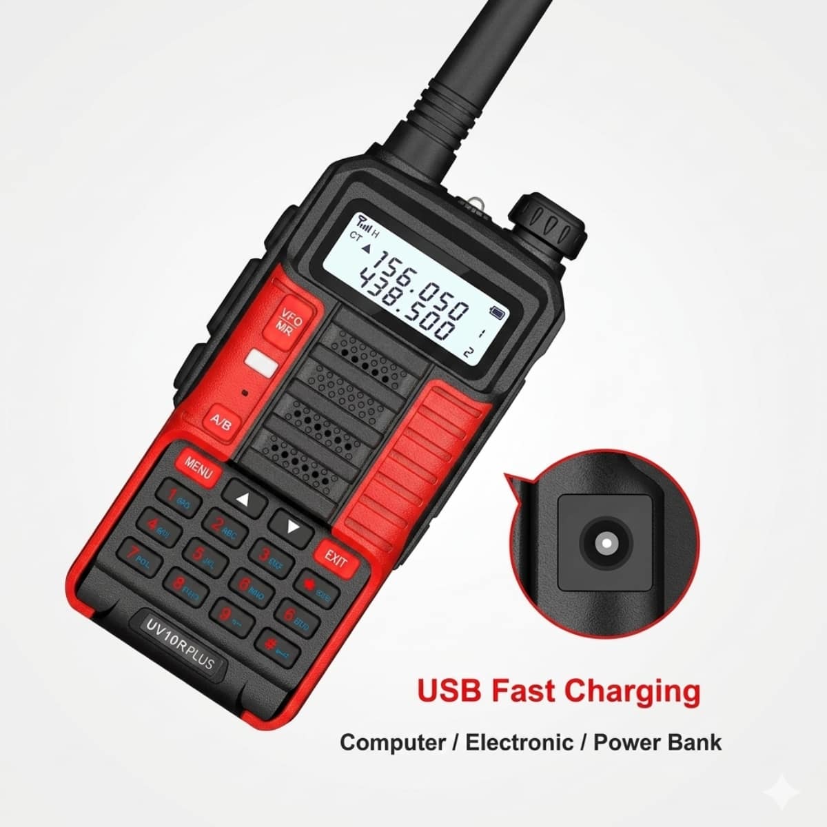 BAOFENG UV-10R PLUS (Pack of 1)