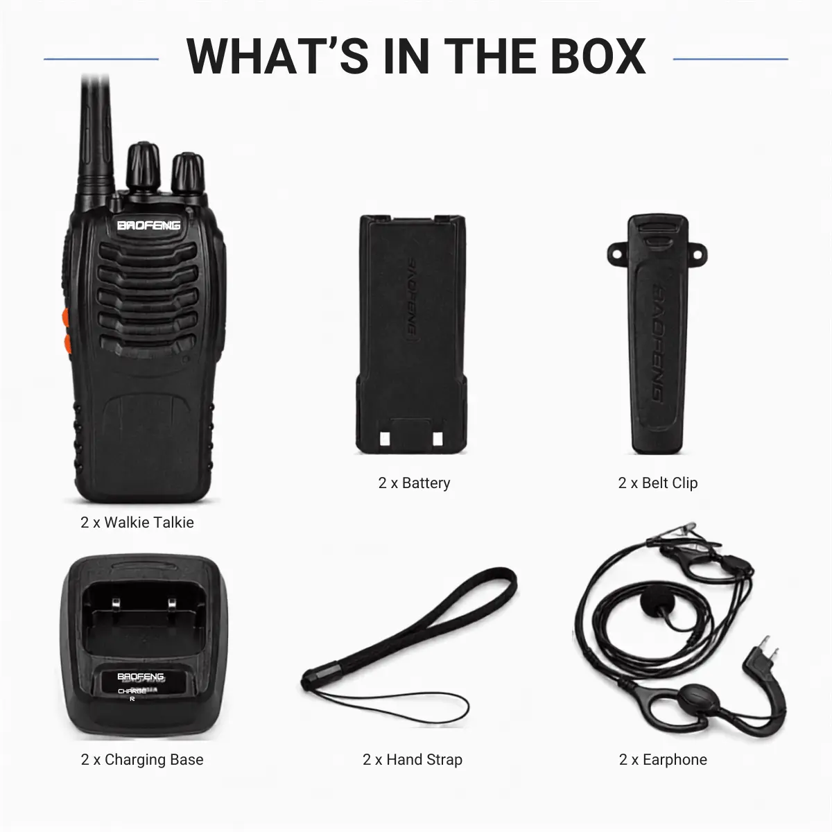 Baofeng BF-888S Two Way Radio (Pack of 2)