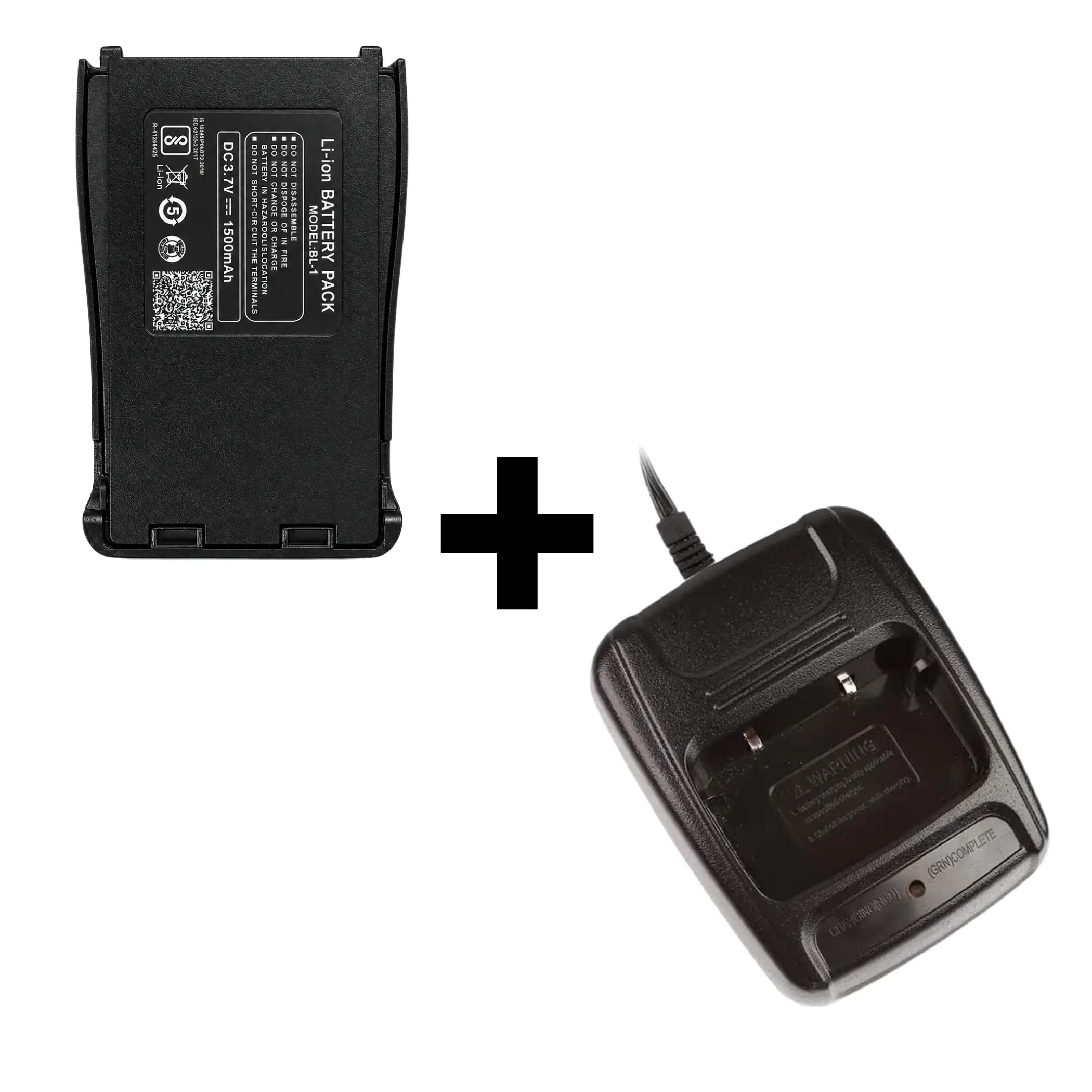 BAOFENG Original BF-888S Power Starter Pack | 1500mAh Battery + Desktop Charger Combo (Pack of 1)
