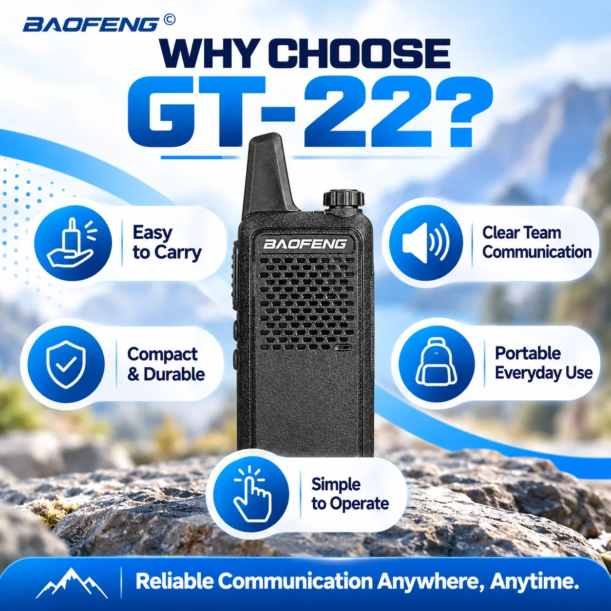 Baofeng GT-22 (Pack of 4)