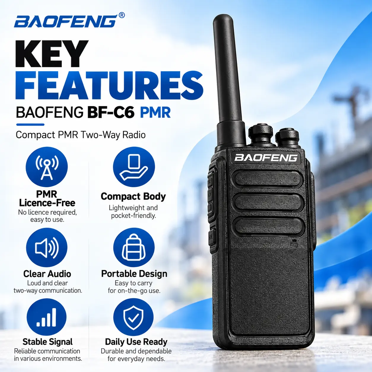BAOFENG BF-C6 (Pack of 2)