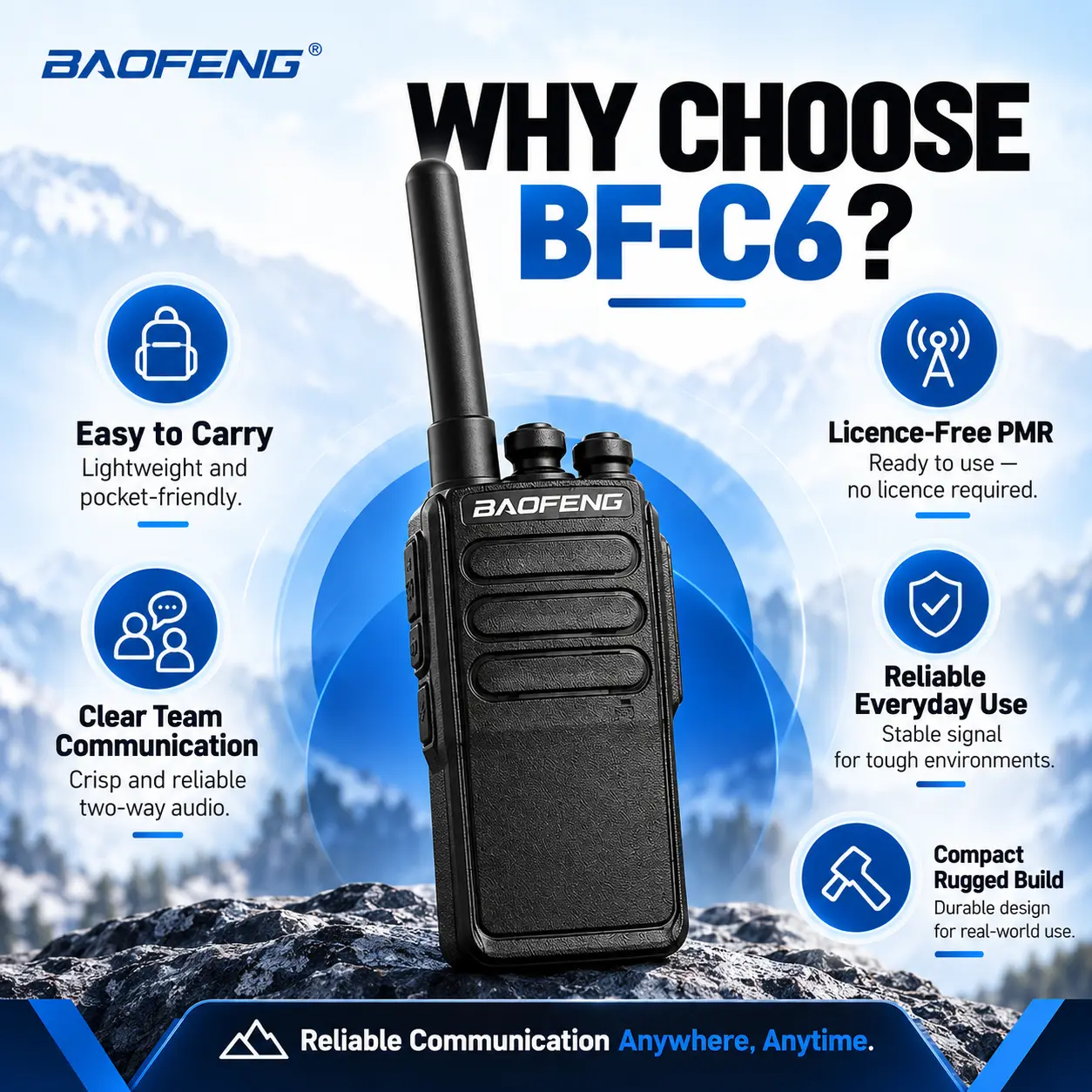 BAOFENG BF-C6 (Pack of 4)