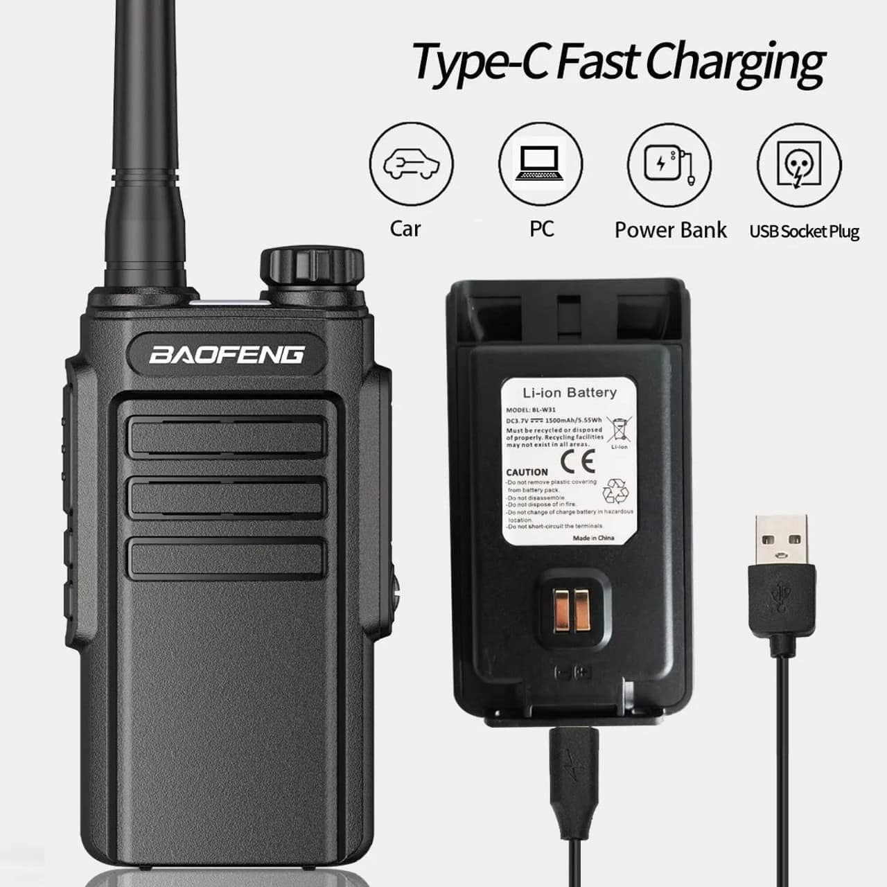 Baofeng MP31 PMR FREEOFFER (pack of 6+3)